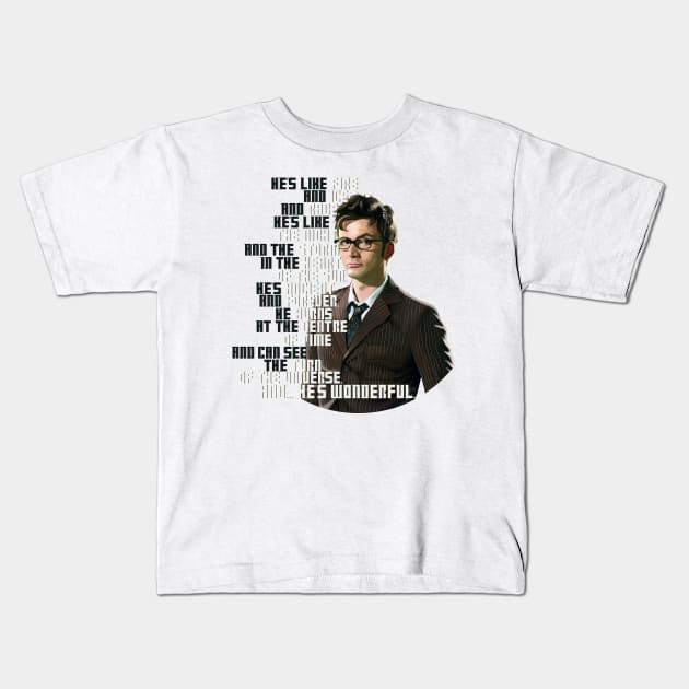 10TH doctor Kids T-Shirt by KanaHyde